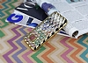 Samsung Galaxy S7 Diamond Gold Kenarl effaf Silikon Klf - Resim 3
