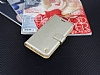 Kar Deluxe Samsung Galaxy S7 Edge Czdanl Yan Kapakl Gold Deri Klf - Resim: 1