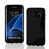 Samsung Galaxy S7 edge Desenli Siyah Silikon Klf - Resim: 2