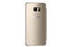 Samsung Galaxy S7 Edge Orjinal Clear View Uyku Modlu Gold Klf - Resim 4