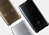 Samsung Galaxy S7 Edge Orjinal Clear View Uyku Modlu Gold Klf - Resim: 1