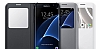 Samsung Galaxy S7 edge Orjinal Pencereli View Cover Siyah Klf - Resim 4