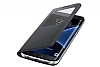 Samsung Galaxy S7 edge Orjinal Pencereli View Cover Siyah Klf - Resim 3