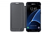 Samsung Galaxy S7 Orjinal Clear View Uyku Modlu Siyah Klf - Resim 2
