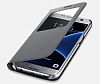 Samsung Galaxy S7 Orjinal Pencereli View Cover Beyaz Klf - Resim 3