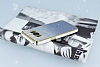 Samsung Galaxy S8 Beyaz Kenarl Simli Mavi Silikon Klf - Resim: 2