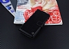 Kar Deluxe Samsung Galaxy S8 Czdanl Yan Kapakl Siyah Deri Klf - Resim 1