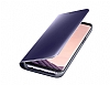 Eiroo Samsung Galaxy S8 Clear View Uyku Modlu Standl Kapakl Lacivert Klf - Resim 3