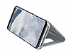 Eiroo Samsung Galaxy S8 Plus Clear View Standl Kapakl Silver Klf - Resim: 3