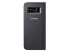 Samsung Galaxy S8 Plus Orjinal Led Wallet Cover Siyah Klf - Resim 1