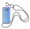 Samsung Galaxy S9 Çizgili Askılı Şeffaf Silikon Kılıf