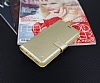 Kar Deluxe Samsung Galaxy S9 Plus Czdanl Yan Kapakl Gold Deri Klf - Resim: 3