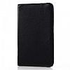 Samsung Galaxy Tab 3 7.0 360 Derece Dner Standl Siyah Deri Klf - Resim 4