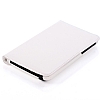 Samsung Galaxy Tab 3 7.0 360 Derece Dner Standl Beyaz Deri Klf - Resim: 2