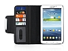 Samsung Galaxy Tab 3 7.0 Czdanl Standl Siyah Deri Klf - Resim 4