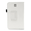 Samsung Galaxy Tab 3 7.0 Standl Beyaz Deri Klf - Resim: 2
