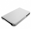 Samsung Galaxy Tab 3 Lite 7.0 360 Derece Dner Standl Beyaz Deri Klf - Resim 4