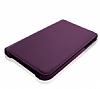 Samsung Galaxy Tab 3 Lite 7.0 360 Derece Dner Standl Mor Deri Klf - Resim: 3