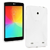 LG G Pad 7.0 V400 Desenli effaf Beyaz Silikon Klf - Resim: 1