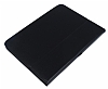 Samsung Galaxy Tab 4 10.1 Standl Yan Kapakl Siyah Deri Klf - Resim 2