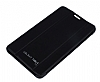 Samsung Galaxy Tab 4 7.0 Standl nce Yan Kapakl Siyah Deri Klf - Resim 2