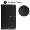 Samsung Galaxy Tab A 8.0 T290 360 Derece Dner Standl Beyaz Deri Klf - Resim: 1