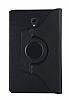 Samsung Galaxy Tab A T590 10.5 360 Derece Dner Standl Siyah Deri Klf - Resim: 1