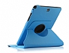 Samsung T350 Galaxy Tab A 8.0 360 Derece Döner Standlı Mavi Deri Kılıf - Resim: 4