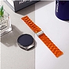 Samsung Galaxy Watch 3 41 mm effaf Turuncu Silikon Kordon - Resim 5