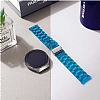 Samsung Galaxy Watch 42 mm effaf Mavi Silikon Kordon - Resim 5