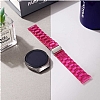 Samsung Galaxy Watch 42 mm effaf Pembe Silikon Kordon - Resim 5