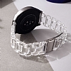 Samsung Galaxy Watch 42 mm effaf Beyaz Silikon Kordon - Resim 1
