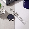 Samsung Galaxy Watch Active 2 44 mm effaf Beyaz Silikon Kordon - Resim 5