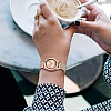 Eiroo Milanese Loop Samsung Galaxy Watch Active 2 Gold Metal Kordon (44 mm) - Resim 3