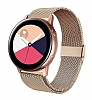 Eiroo Milanese Loop Samsung Galaxy Watch Active 2 Rose Gold Metal Kordon (44 mm)