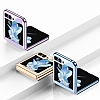 Samsung Galaxy Z Flip 5 Lensli Yeil Rubber Klf - Resim: 4