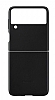 Samsung Galaxy Z Flip3 5G Orijinal Siyah Deri Klf - Resim: 1