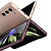 Samsung Galaxy Z Fold 5 Silver Rubber Klf - Resim 3