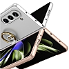 Samsung Galaxy Z Fold 5 Yzkl Rose Gold Rubber Klf - Resim: 6