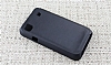 Samsung i9000 Galaxy S nce Yan Kapakl Siyah Klf - Resim: 1