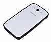 Eiroo Samsung Galaxy Grand Metal Bumper ereve Siyah Klf - Resim 2