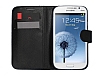 Samsung Galaxy Grand Standl Czdanl Siyah Deri Klf - Resim 1