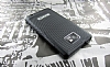 Samsung i9100 Galaxy S2 Siyah Delikli Metal Klf - Resim: 2
