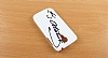 Samsung i9190 Galaxy S4 Mini Atatrk mzal Sert Parlak Beyaz Rubber Klf - Resim: 1