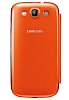 Samsung i9300 Galaxy S3 Orjinal Flip Cover Turuncu Klf - Resim: 2