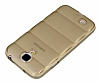Samsung i9500 Galaxy S4 Bubble effaf Gold Silikon Klf - Resim 2