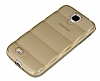 Samsung i9500 Galaxy S4 Bubble effaf Gold Silikon Klf - Resim 1
