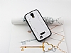 Samsung i9500 Galaxy S4 Dalgal Tal Beyaz Silikon Klf - Resim: 1