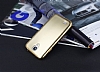 Samsung i9500 Galaxy S4 Metalik Gold Silikon Klf - Resim: 1