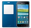 Samsung Galaxy S5 mini Orjinal Pencereli View Cover Mavi Klf - Resim 3
